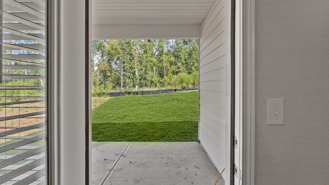 Exterior details and patio area of a home in Wrenfield at Chanticleer, North Augusta (Image 3).