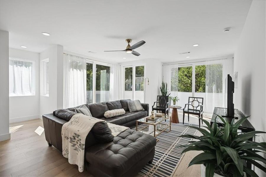 Furnished interior view inside a new home in , Atlanta (Image 8).
