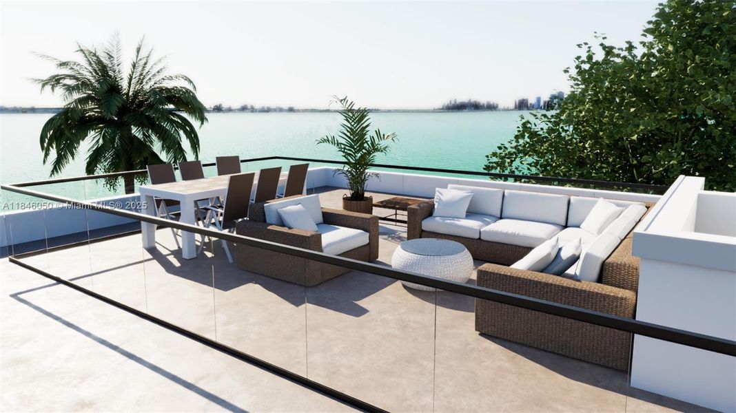 Furnished interior view inside a new home in , Miami Beach (Image 4).