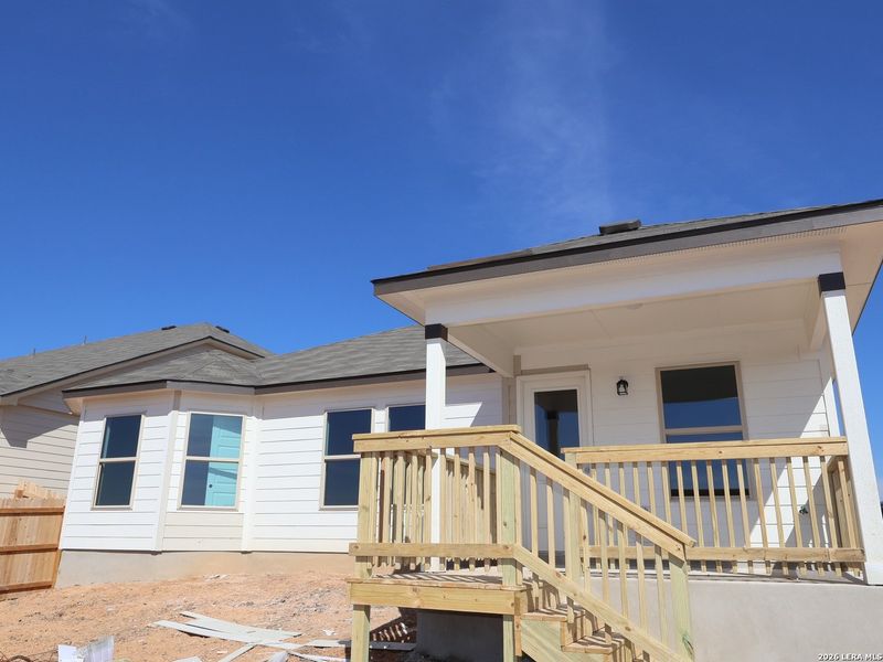 Exterior details and patio area of a home in Paloma Park, Converse (Image 4). Exterior details and patio area of a home in Paloma Park, Converse (Image 4).