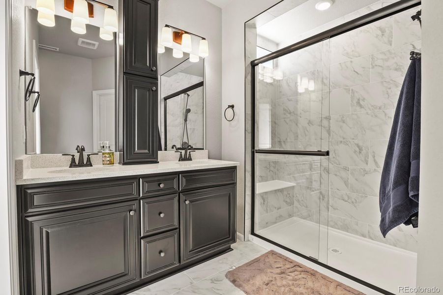 Furnished interior view inside a new home in , Colorado Springs (Image 13).