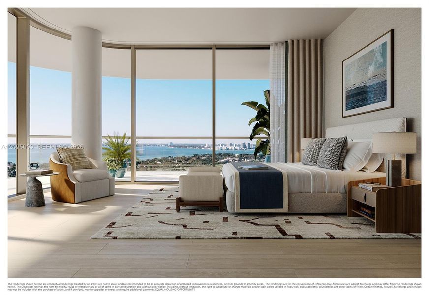 Furnished interior view inside a new home in , Miami Beach (Image 6).