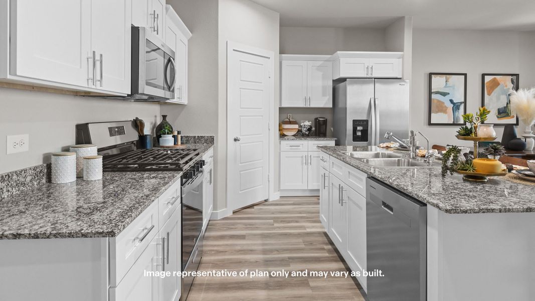 Furnished interior view inside a new home in Mustang Ridge, Andrews (Image 6). Furnished interior view inside a new home in Mustang Ridge, Andrews (Image 6).