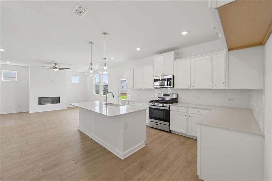 Furnished interior view inside a new home in Windance Lake, Loganville (Image 10).