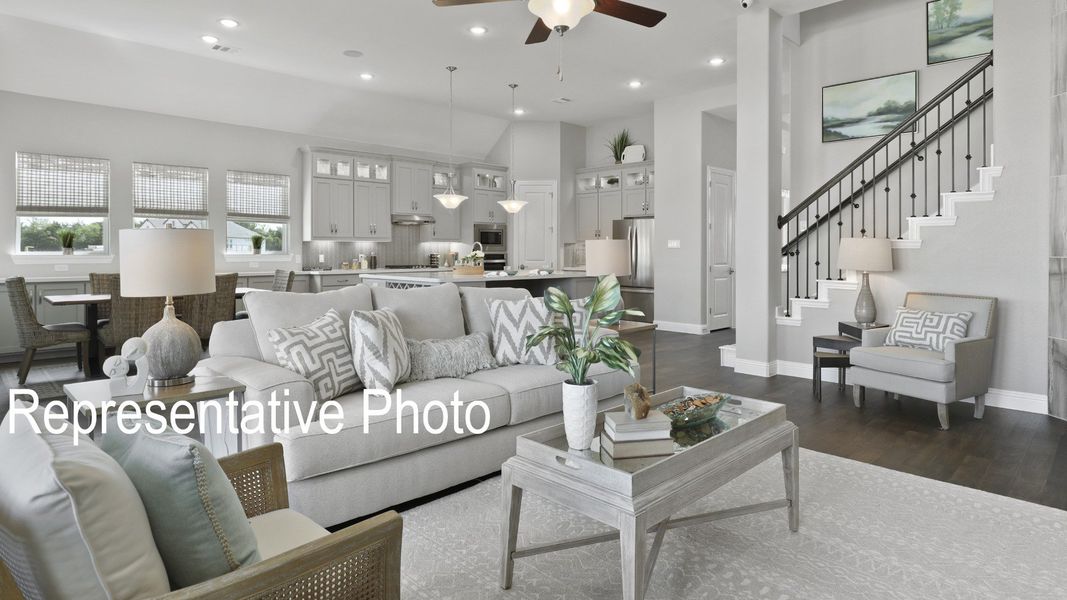 Furnished interior view inside a new home in Ridge Crossing, Waxahachie (Image 9).