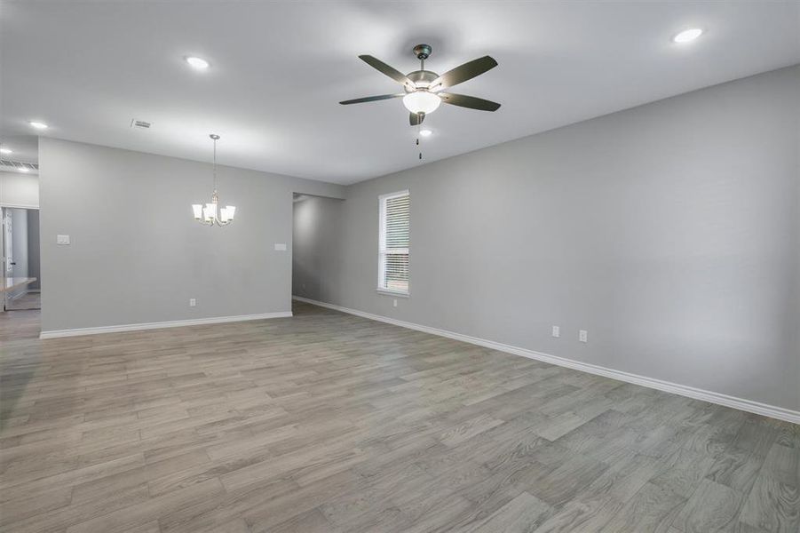 View of hallway to front door.