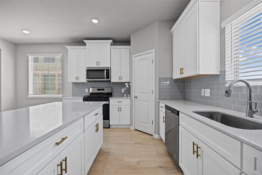 Furnished interior view inside a new home in Crosswinds, Kyle (Image 10). Furnished interior view inside a new home in Crosswinds, Kyle (Image 10).