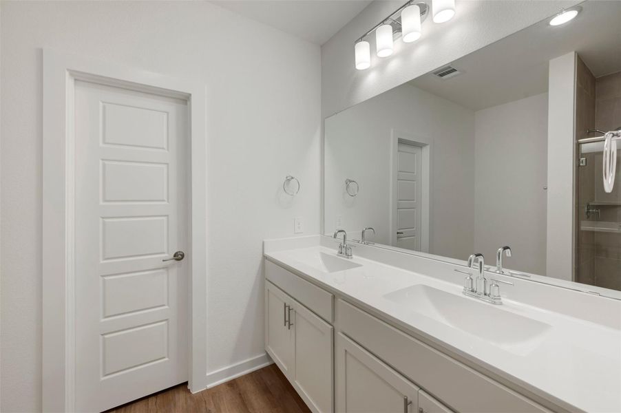 Furnished interior view inside a new home in Lone Star Landing, Montgomery (Image 6).