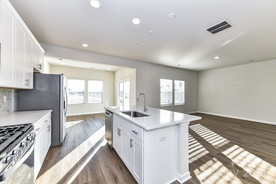 Furnished interior view inside a new home in Shepherds Landing, Mooresville (Image 11).