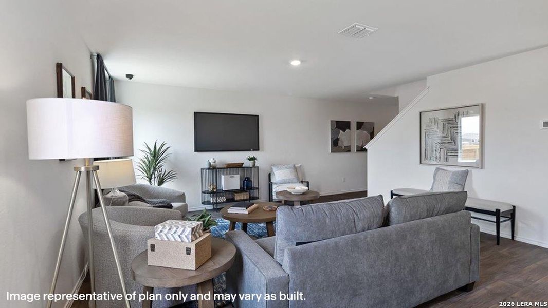 Furnished interior view inside a new home in Hickory Ridge, Elmendorf (Image 19). Furnished interior view inside a new home in Hickory Ridge, Elmendorf (Image 19).