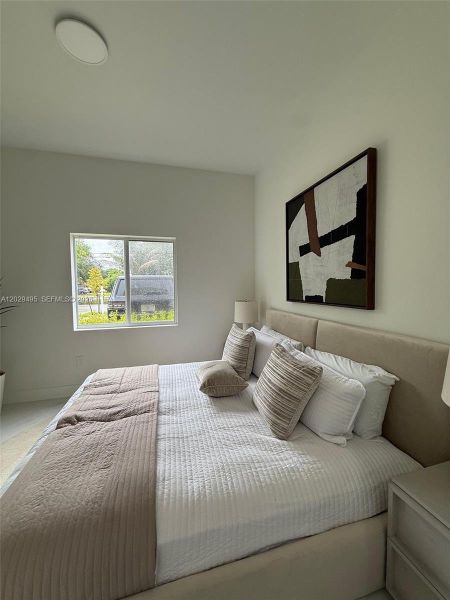 Furnished interior view inside a new home in , Miami (Image 8).