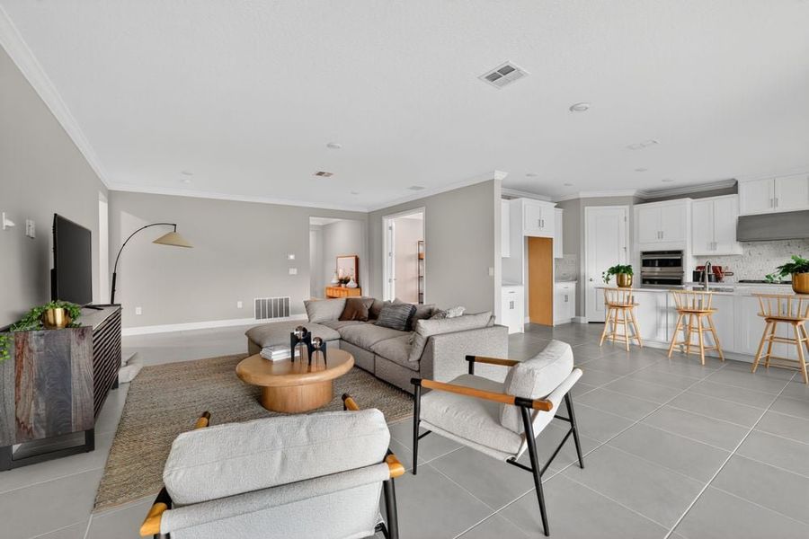 Representative furnished interior of a home built from the Java by Taylor Morrison in Firethorn, Parrish (Image 5).