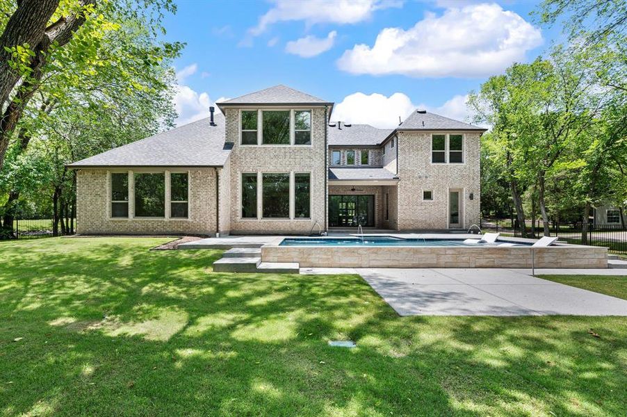Exterior details and patio area of a home in , Keller (Image 25).