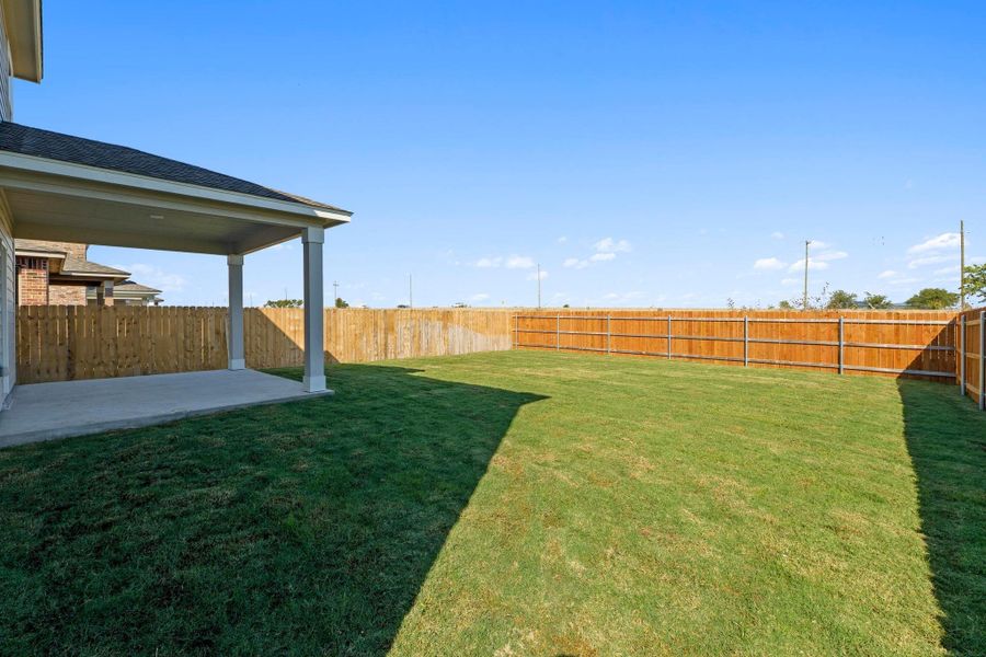 Exterior details and patio area of a home in Salerno - Heritage Collection, Round Rock (Image 21). Exterior details and patio area of a home in Salerno - Heritage Collection, Round Rock (Image 21).