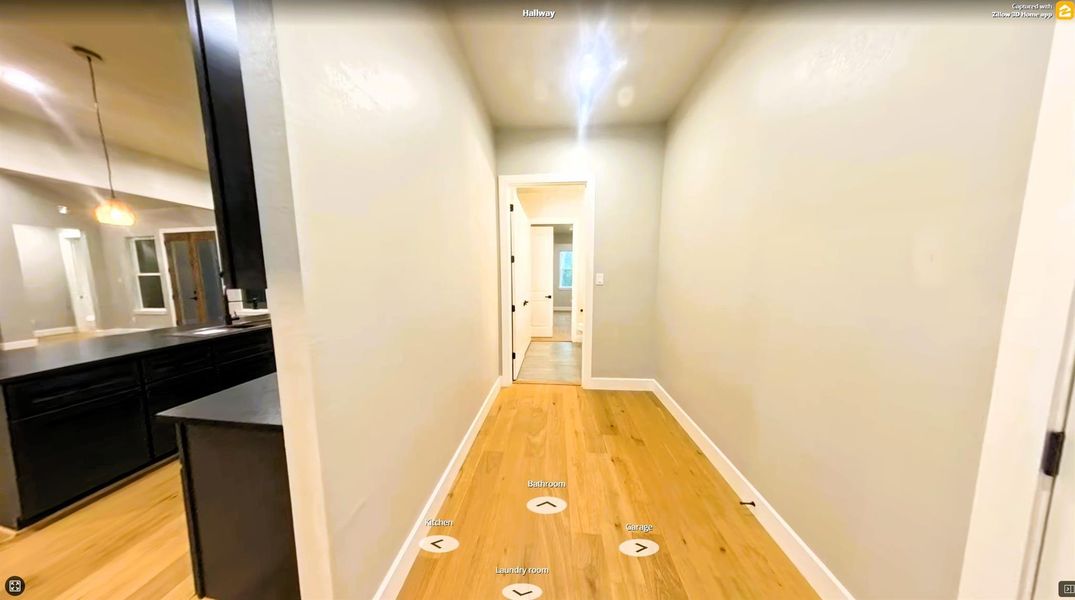 Hallway from Garage to Mud Area