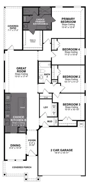2D floor plan layout of this home in Hunter's Ranch, San Antonio, TX (Image 2). 2D floor plan layout of this home in Hunter's Ranch, San Antonio, TX (Image 2).