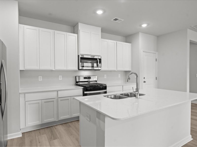 Furnished interior view inside a new home in Village at White Pine, Pendleton (Image 5).