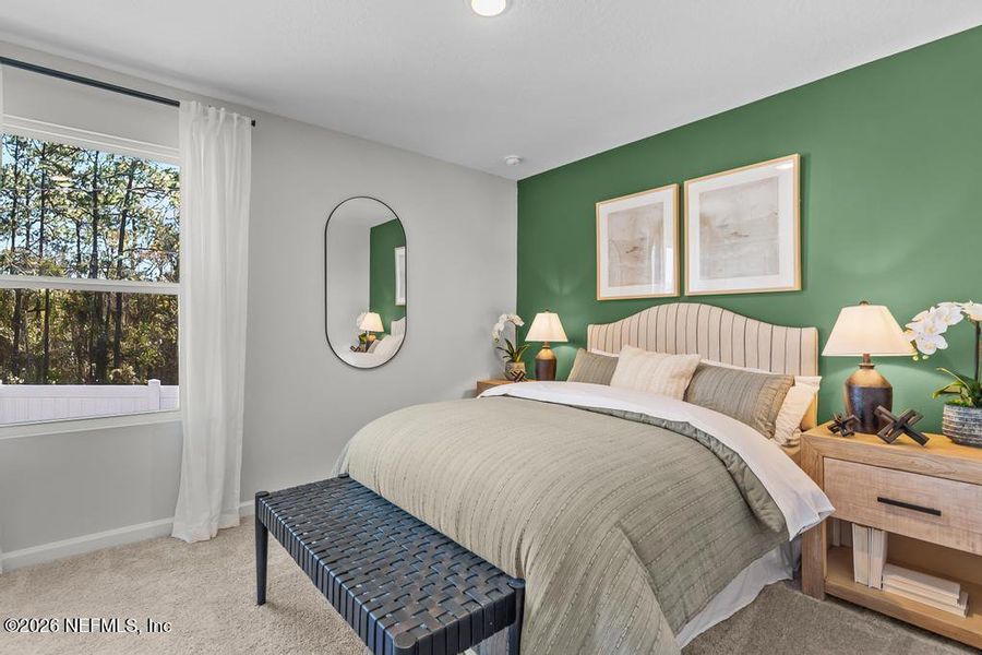 Furnished interior view inside a new home in The Landings at Pecan Park, Jacksonville (Image 17).