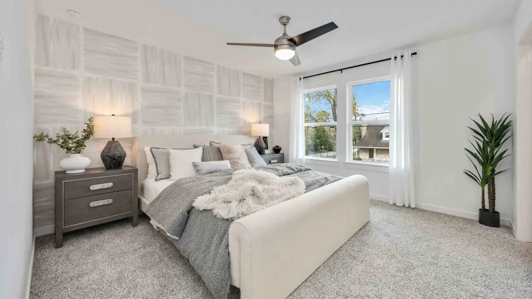 Furnished interior view inside a new home in Mansfield Park, Houston (Image 5).