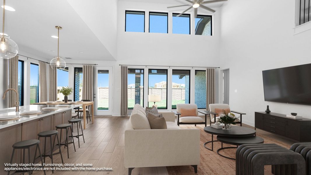 Furnished interior view inside a new home in Lakes of Cane Island, Katy (Image 4).
