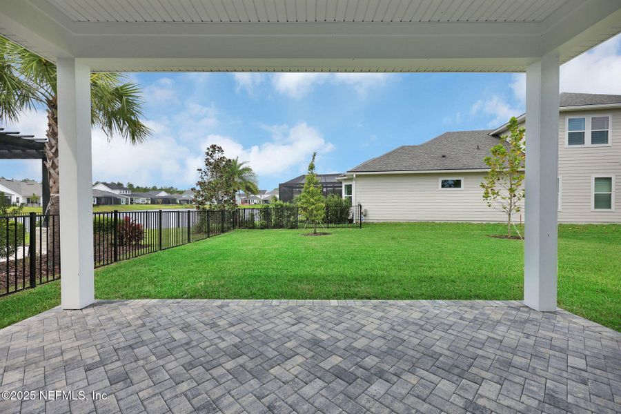 Exterior details and patio area of a home in Seabrook Village at Seabrook, Ponte Vedra (Image 3).