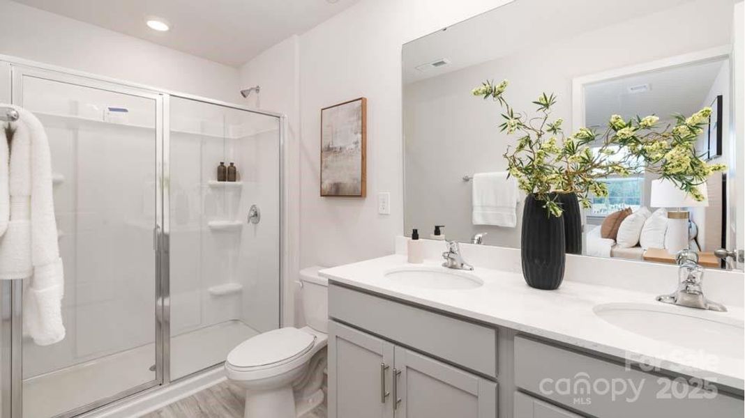 Furnished interior view inside a new home in Clark Creek Landing Townhomes, Lincolnton (Image 14).