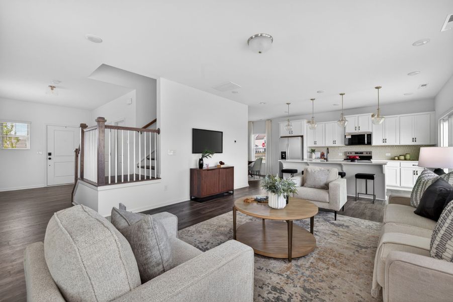 Furnished interior view inside a new home in Morgan Hills, Albemarle (Image 12).