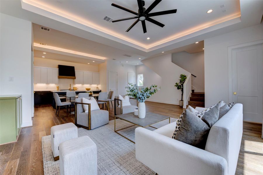 Furnished interior view inside a new home in , Houston (Image 16).