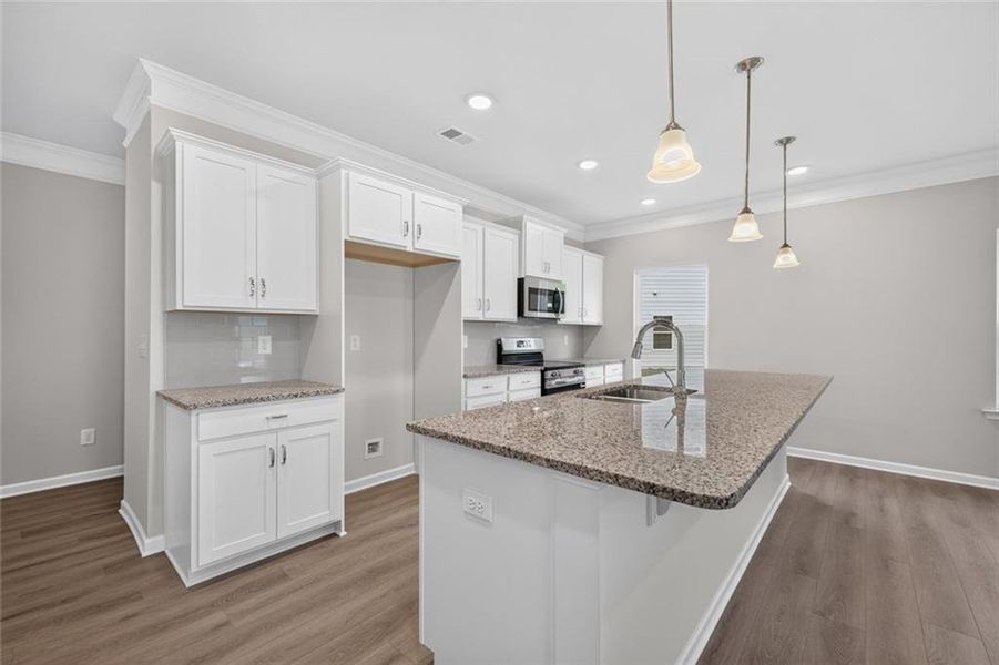 Furnished interior view inside a new home in Allen Manor, Hoschton (Image 16).
