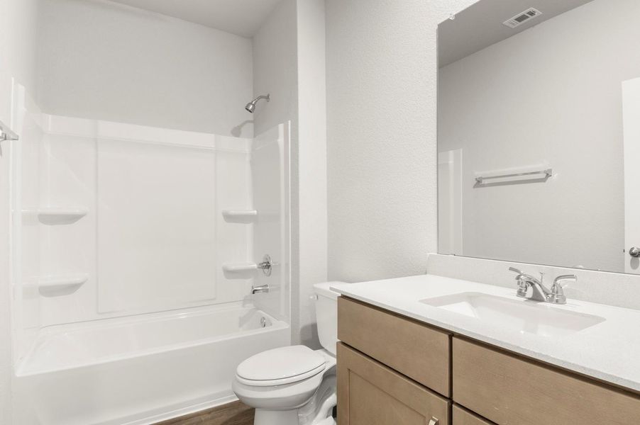 Furnished interior view inside a new home in Oaks at San Gabriel, Georgetown (Image 12). Furnished interior view inside a new home in Oaks at San Gabriel, Georgetown (Image 12).