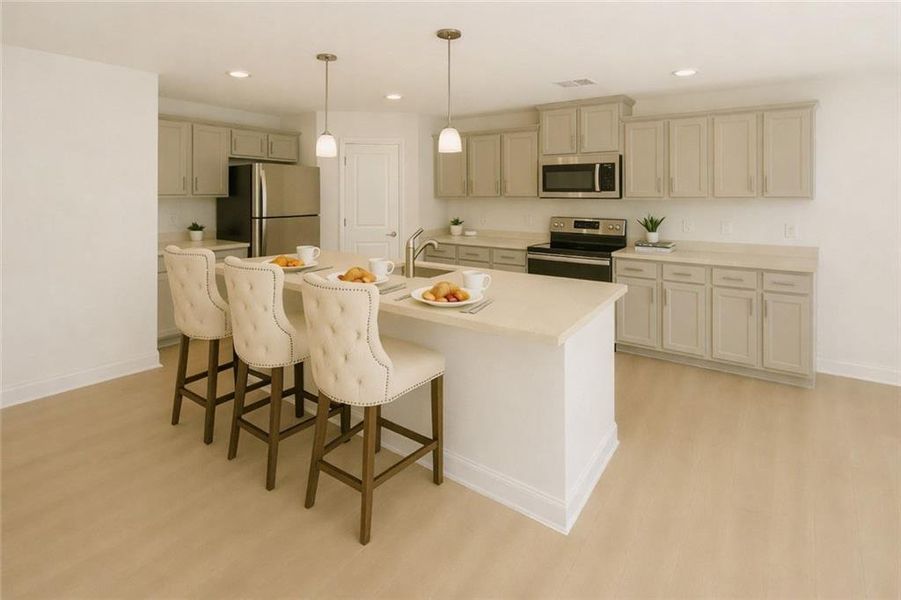 Furnished interior view inside a new home in The Hills at Cedar Creek, Winder (Image 4).