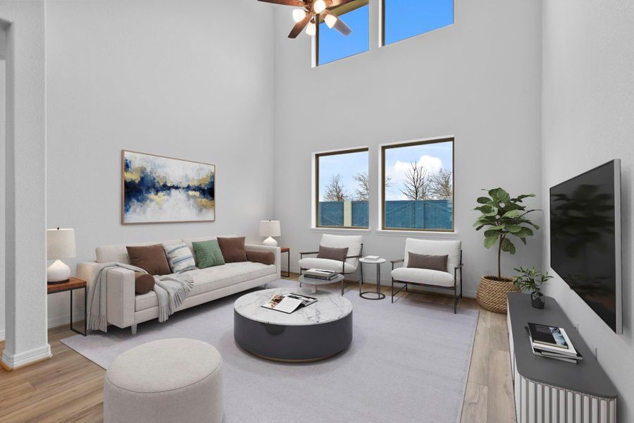 Furnished interior view inside a new home in Austin Point, Richmond (Image 14).