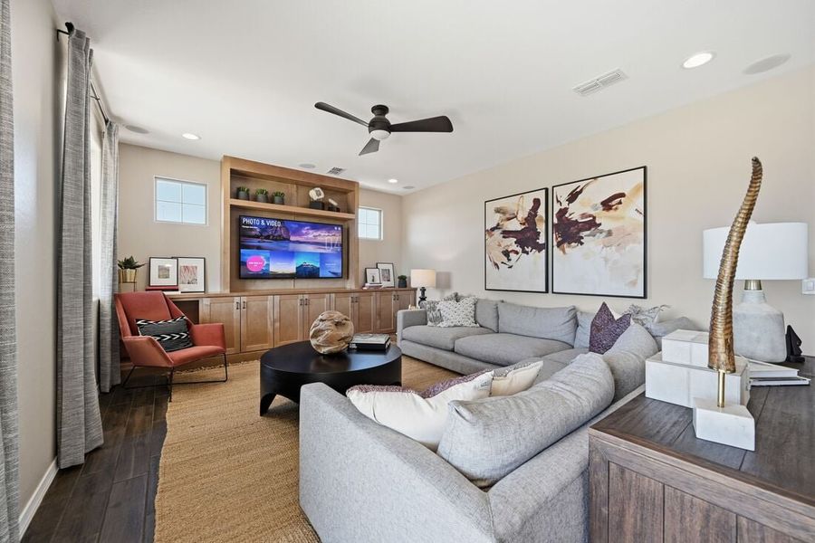 Furnished interior view inside a new home in La Mira, Mesa (Image 8). Furnished interior view inside a new home in La Mira, Mesa (Image 8).