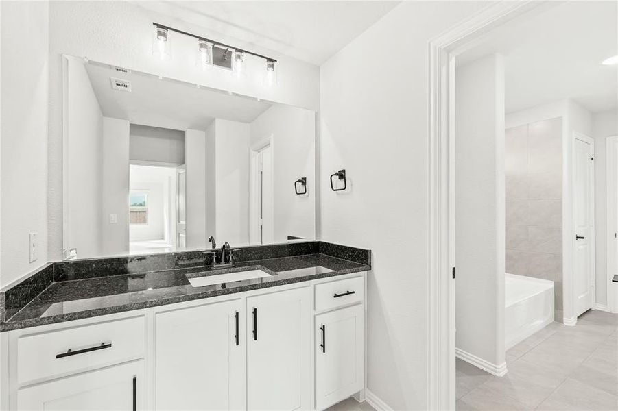 Furnished interior view inside a new home in Creekview Meadows, Pilot Point (Image 16).