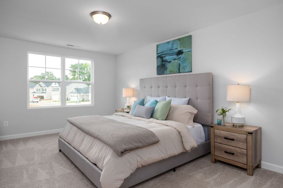 Representative furnished interior of a home built from the The Warren by Davidson Homes LLC in Gregory Village Townhomes, Lillington (Image 16).