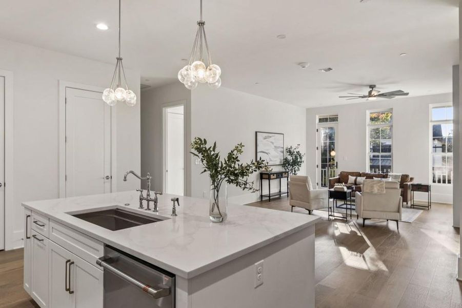 Furnished interior view inside a new home in , Alpharetta (Image 23).