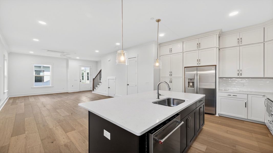 The Seabrook kitchen provides an open layout with generous prep space and modern finishes.
