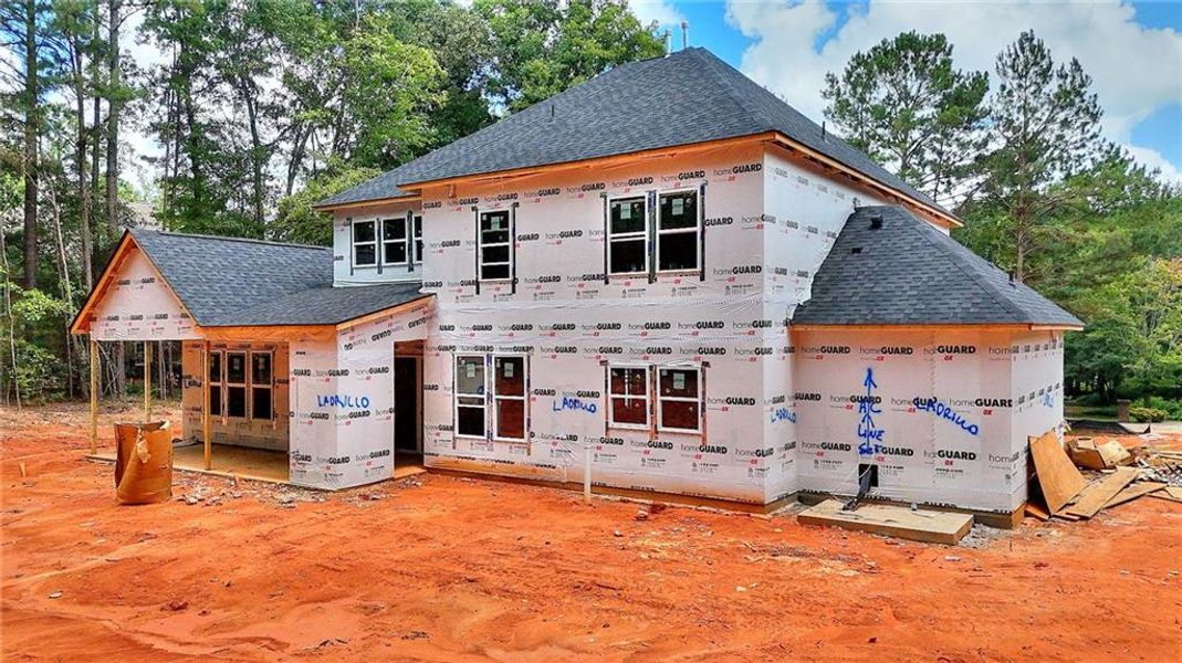In-progress construction of a new home in , Monroe, GA (Image 6).