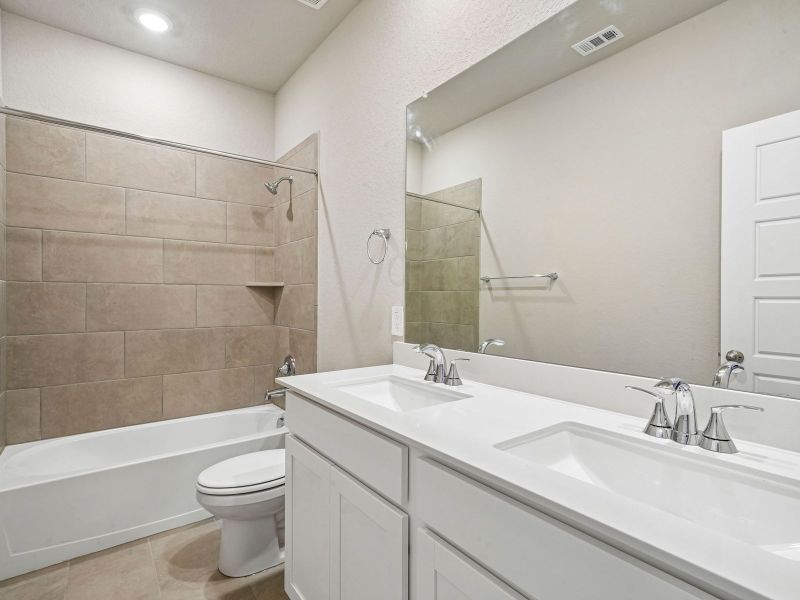 Furnished interior view inside a new home in Royal Crest, San Antonio (Image 11).