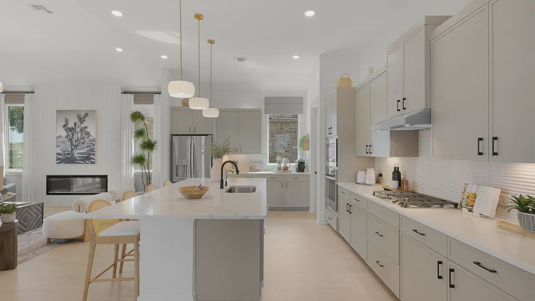 Representative furnished interior of a home built from the Hampton by Chesmar Homes in Crescent Bluff, Georgetown (Image 15).