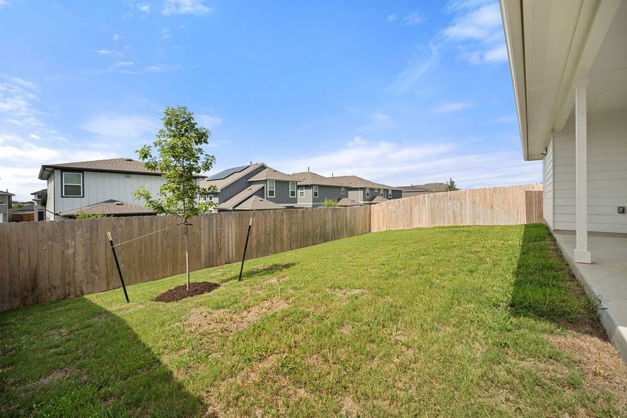 Exterior details and patio area of a home in Porter Country, Kyle (Image 3).