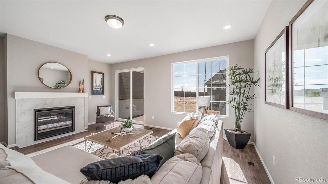 Furnished interior view inside a new home in , Aurora (Image 31).