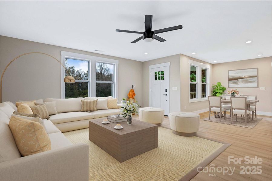 Furnished interior view inside a new home in , Asheville (Image 4).