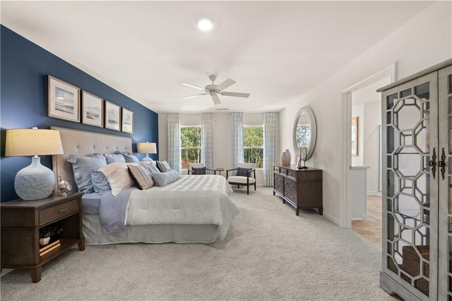 Furnished interior view inside a new home in Kingston Ranch at Lake Oconee, Buckhead (Image 7).