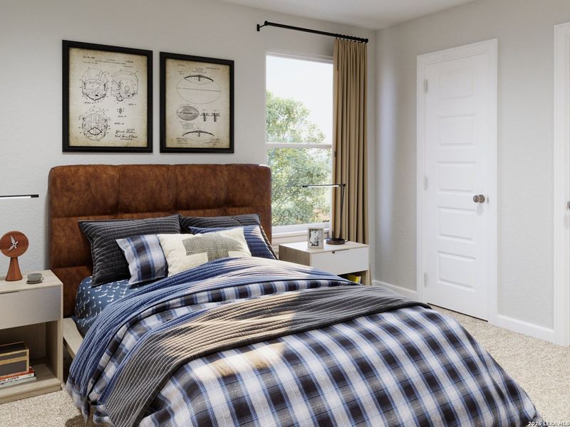 Furnished interior view inside a new home in Melissa Ranch, San Antonio (Image 19).