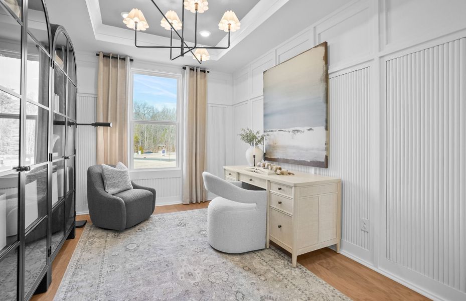 Representative furnished interior of a home built from the Mystique by Pulte Homes in Forest Creek, Waxhaw (Image 117).