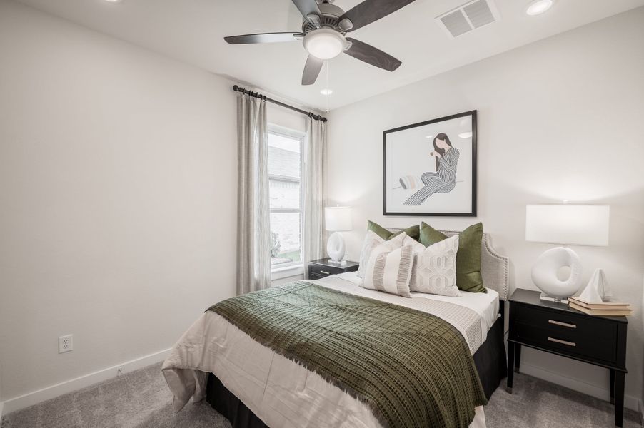 Representative furnished interior of a home built from the Caddo by Tri Pointe Homes in Mason Woods, Cypress (Image 30).