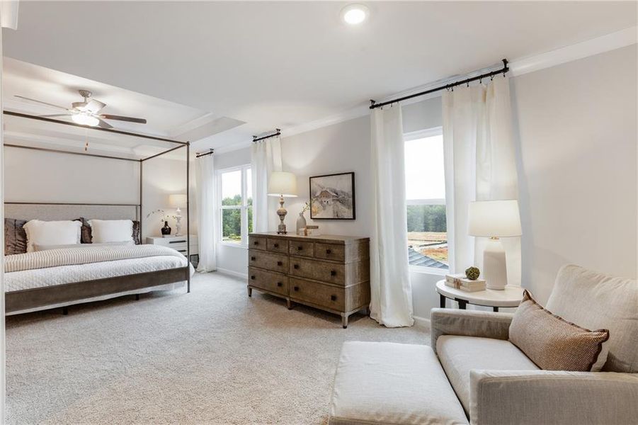 Furnished interior view inside a new home in , Conyers (Image 11).