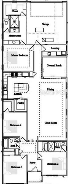 2D floor plan layout of this home in , Newberry, FL (Image 5).