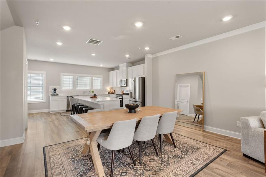 Furnished interior view inside a new home in Terrace at Riverview Landing, Smyrna (Image 4).
